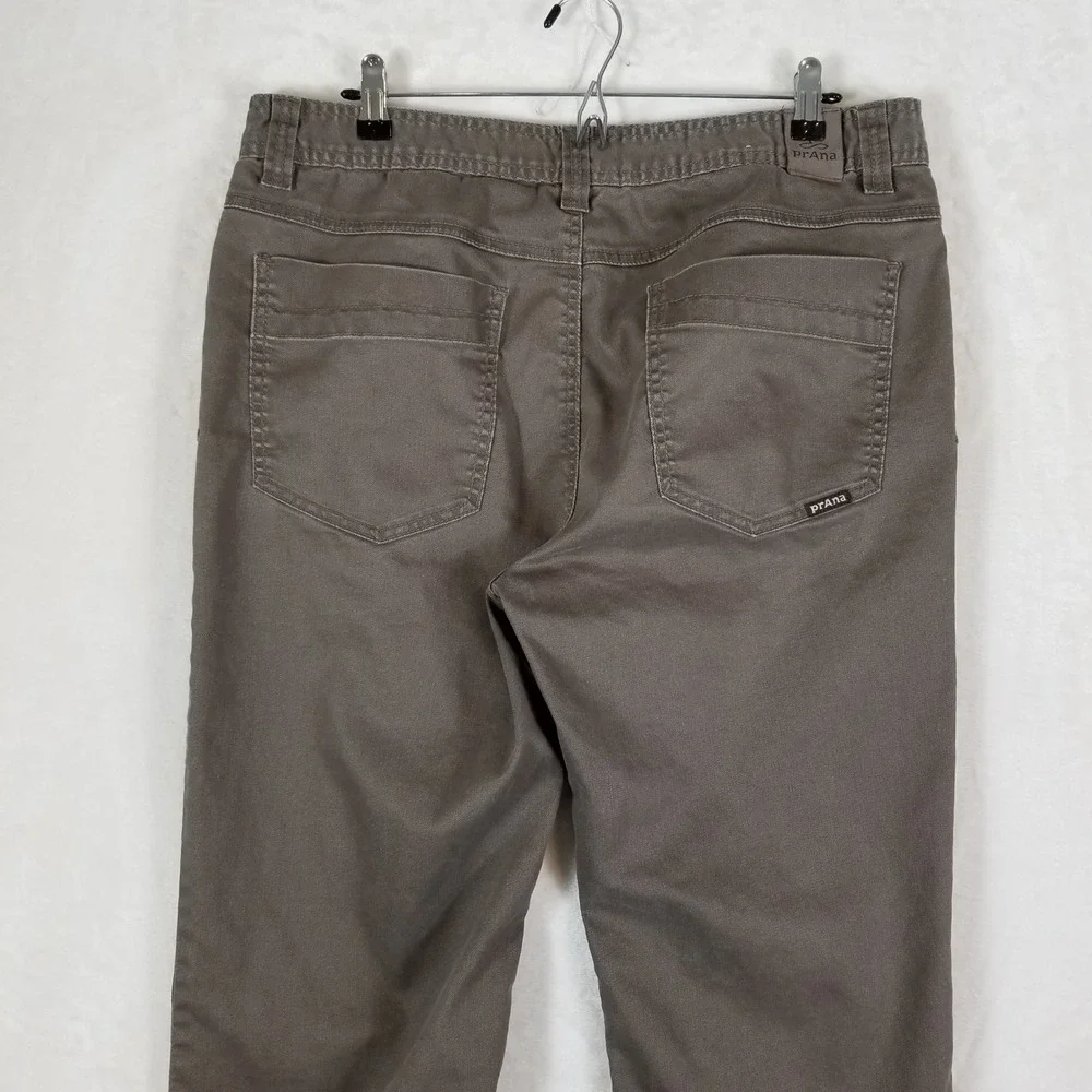 Prana Slim Fit Pants Mens 36x32 Charcoal Gray Organic Cotton Stretch Bridger